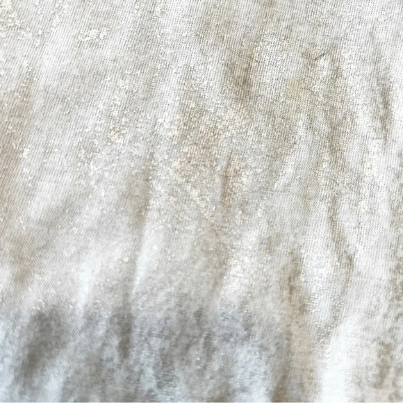 Chicos‎ Silver Gray Lightweight Scarf Rayon Blend Lace Edge Wedding Wrap Skinny - Picture 4 of 7